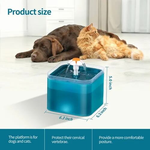 Fuente Para Gatos Bebedero Gatos Ultra Silenciosa 2l Filtro.
