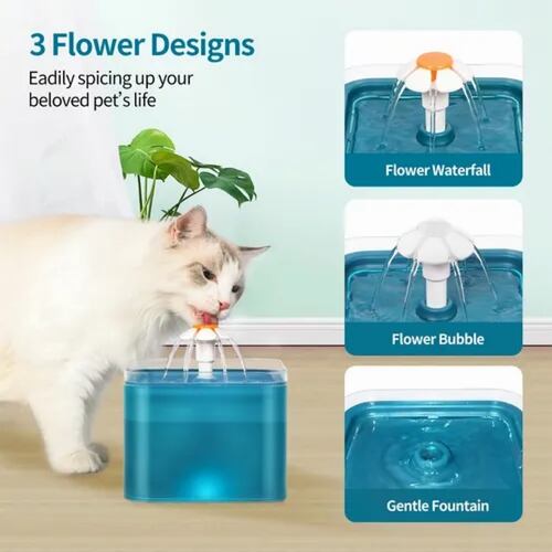 Fuente Para Gatos Bebedero Gatos Ultra Silenciosa 2l Filtro.