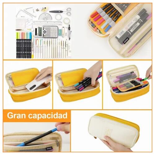 Lapicera Doble Capa De Gran Capacidad Estuchera/ Organizador.