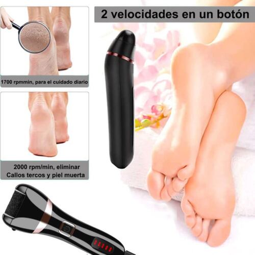 Exfoliante Para Pies Removedor De Callos Electrico Negro