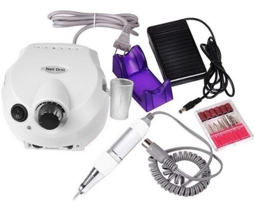 Pulidor Para Uñas Drill Esmeril Profesional 25000 Rpm Blanco