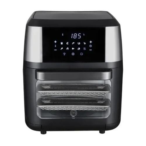 Freidora de aire MasterChef Multifuncional Premium MK-AFO-12SS de 12L color negro 110V