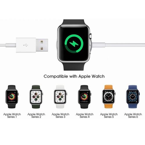 Cargador Usb Compatible Con Apple Watch Serie 6 5 4 3 2 Se.
