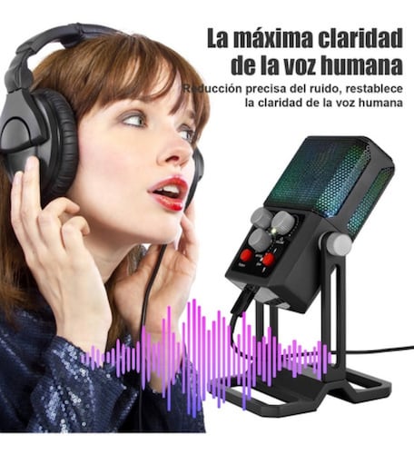 Microfono Condensador Para Pc Gamer 