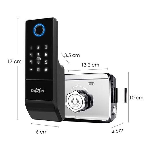 Cerradura Inteligente Huella Digital Cerrojo App C50 (5 Métodos de apertura)