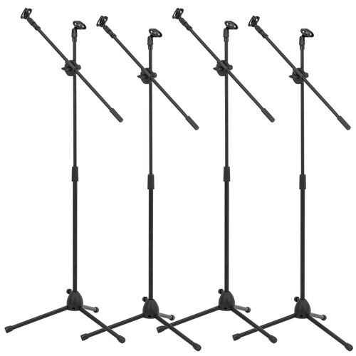 Pedestal De Tripie Para Micrófono Ajustable De Metal 4 Pz