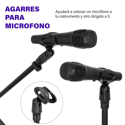 Pedestal De Tripie Para Micrófono Ajustable De Metal 4 Pz
