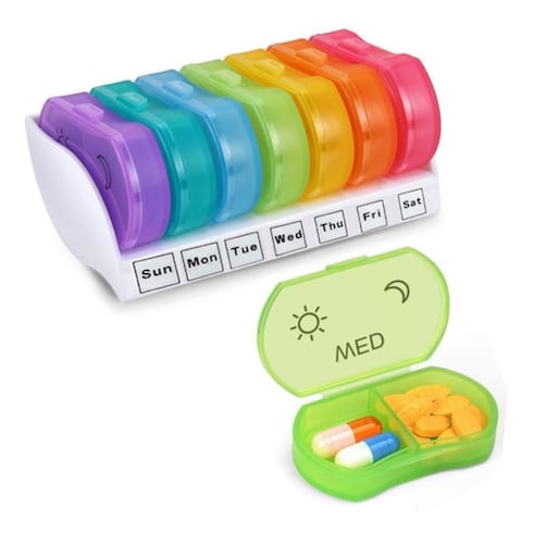 Pastillero Organizador Medicamentos Semanal 