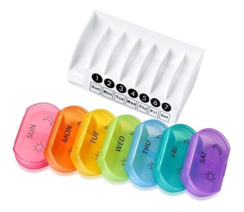 Pastillero Organizador Medicamentos Semanal 