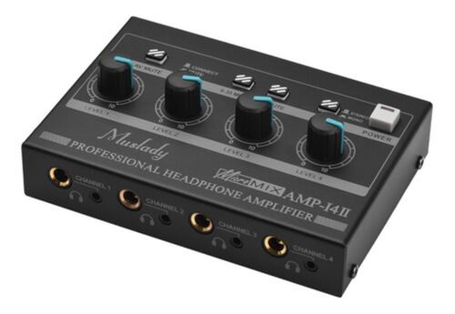 Amplificador De Audífonos mp-14 De 4 Canales