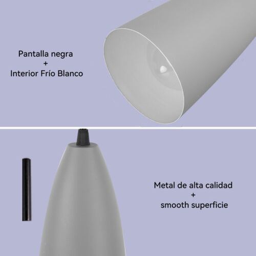 3 Lampara Vintage Techo Industrial Moderno Blancas