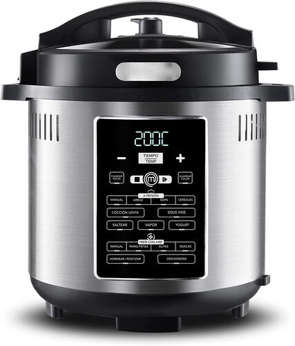 Olla Freidora de Aire Masterchef Multifuncion 5.6 Litros MK-AFP-6SV