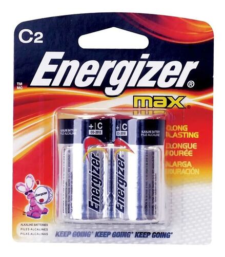 Blister 2 Pilas Alcalinas Energizer Tipo C 1.5v Baterías