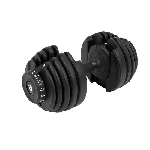 Mancuerna C/ 15 Discos Intercambiables de 2.5 a 24 kg Ajustable
