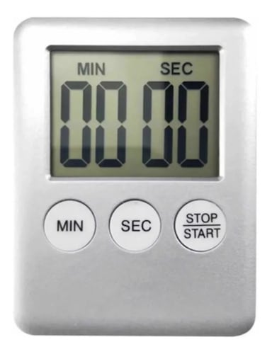 Temporizador Digital Lcd Para Cocina Gris