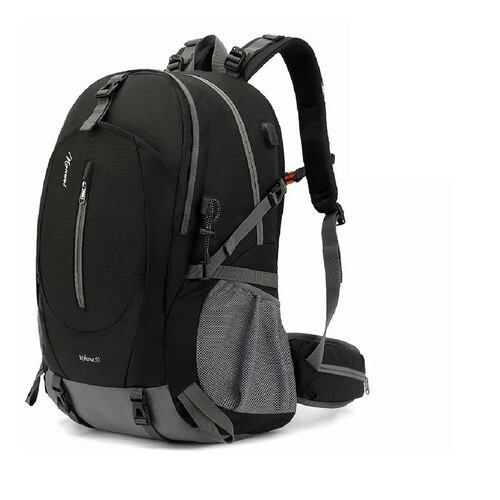 Mochila Impermeable 50l Para Senderismo Montañismo Negro
