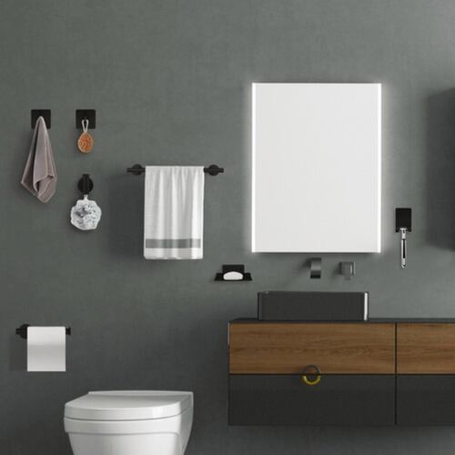Juego De Accesorios De Baño Negro 16pzs Negro