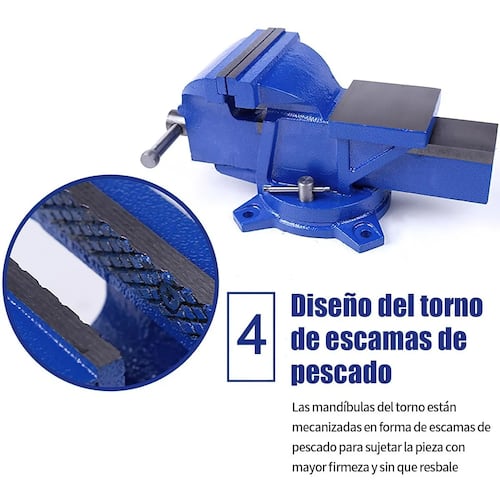 Tornillo De Banco 5 Pulgadas 5.3kg Pesado.