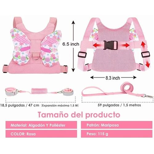 Arnés De Seguridad Para Niños Con Correa 3 En 1 Rodilleras