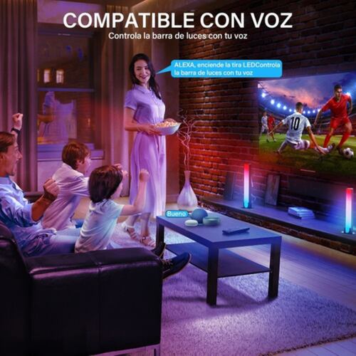 Lampara Led De Escritorio Rgb Luz Ambiental Wifi Control App