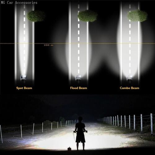Barra De Luz Led 20 Pulgadas 52 Led 156w Jeep 4x4 Universal