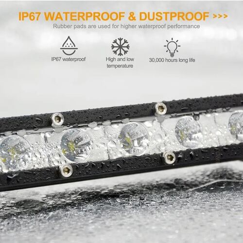 Barra De Luz Led 20 Pulgadas 52 Led 156w Jeep 4x4 Universal