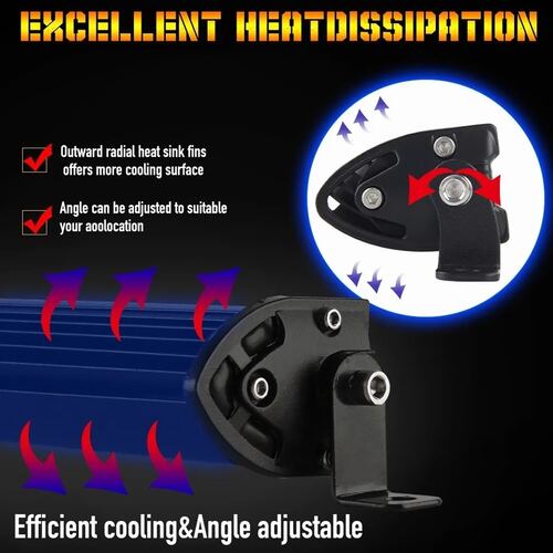 Barra De Luz Led 20 Pulgadas 52 Led 156w Jeep 4x4 Universal