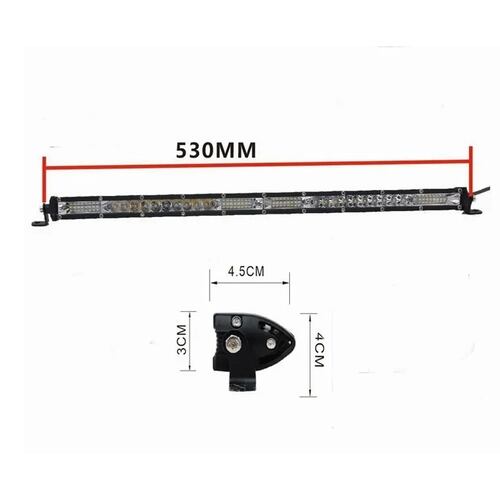 Barra De Luz Led 20 Pulgadas 52 Led 156w Jeep 4x4 Universal