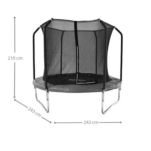 Trampolín Athletic Works 8 Pies con Malla de Seguridad 2.4m
