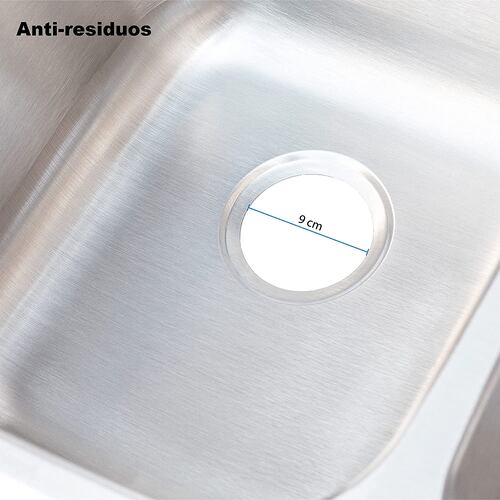 Kit de Tarja Doble de Acero Inoxidable con Mezcladora Monomando y Escurridor de Platos – Ideal para Cocinas Modernas y Espaciosas