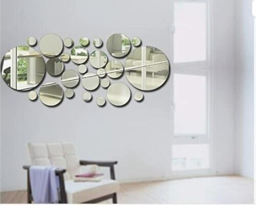 Espejo Redondo De Pared 26pcs 3D 