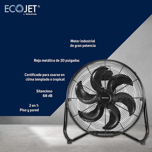 Ventilador de Piso Taurus 20 Pulgadas 3 Velocidades FLASH
