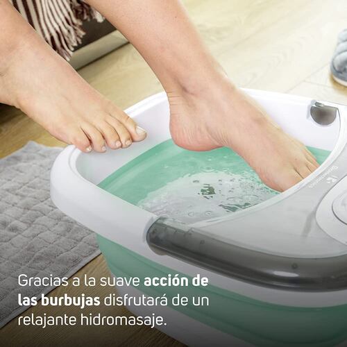 Taurus Tina Masajeador para Pies Thermo Bubble, Blanco/Verde