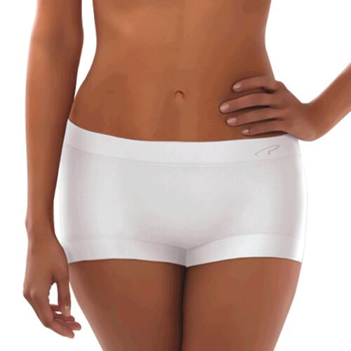 Pantaleta tipo bóxer sin costuras y puente interior 100% algodón. Marca: Playtex..