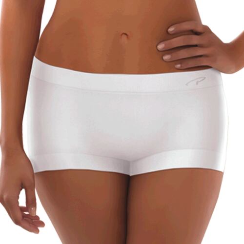Pantaleta tipo bóxer sin costuras y puente interior 100% algodón. Marca: Playtex..
