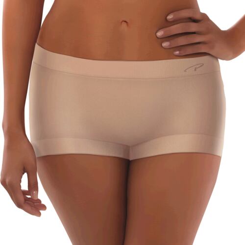 Pantaleta tipo bóxer sin costuras y puente interior 100% algodón. Marca: Playtex..