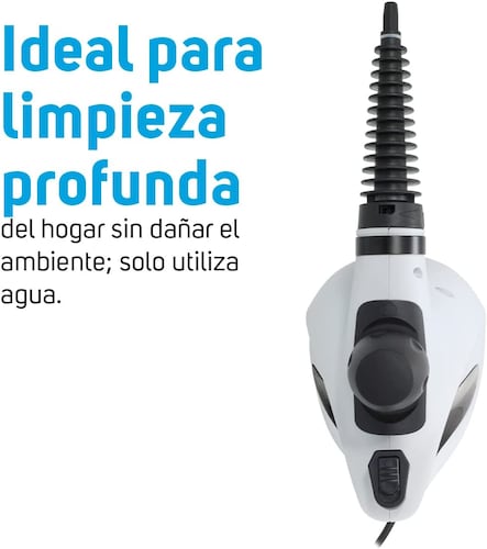 TAURUS MEDUSA CLEAN | Sanitizante a Vapor | Limpiador a Vapor | 3 Bares | Vapor Extra Caliente a Presión para Desinfectar, Desodorizar y Mucho Más | 1150 W | 9 Accesorios