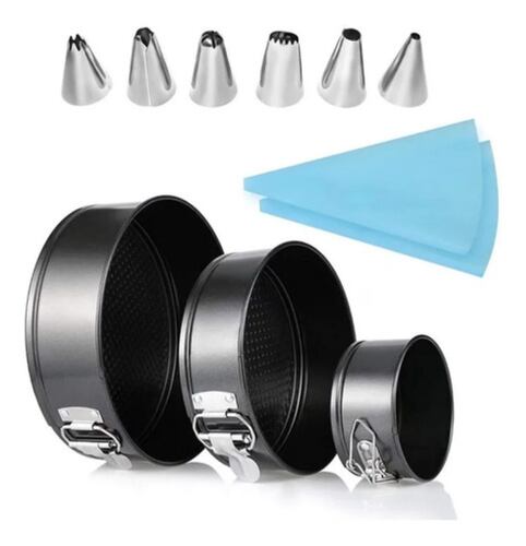 Juego De Moldes Para Pasteles Antiadherentes 4,7,9 Pulgadas