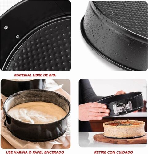 Juego De Moldes Para Pasteles Antiadherentes 4,7,9 Pulgadas