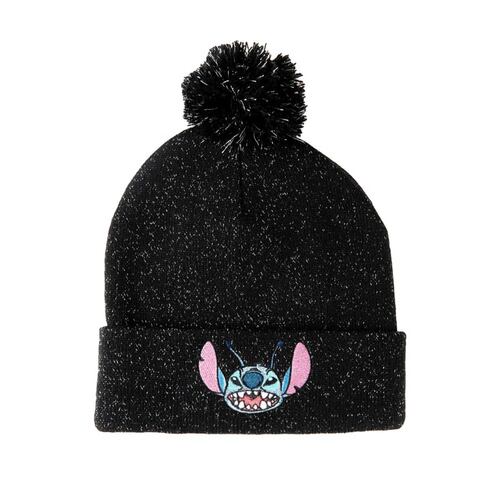 Gorro / Boina Invernal color negro unisex, unitalla, de Disney (Stitch), mod. 1055989