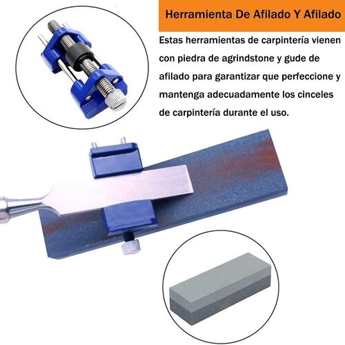 Juego De 11 Cinceles De Madera Para Carpintería Con Caso