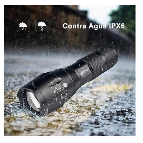 Lampara Tactica Led Recargable,c/estuche