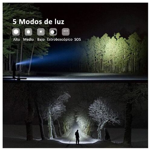 Lampara Tactica Led Recargable,c/estuche