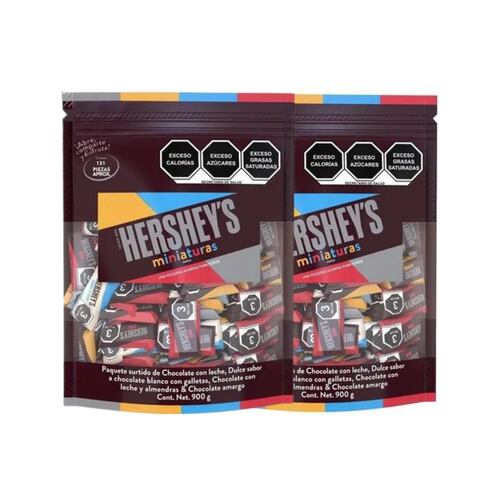 Chocolates Hershey´s Miniatura Surtido 2 de 900g 