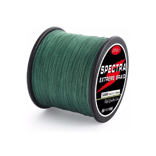 Linea Trenzada y Cuerda De Pesca Verde 10 Lb..