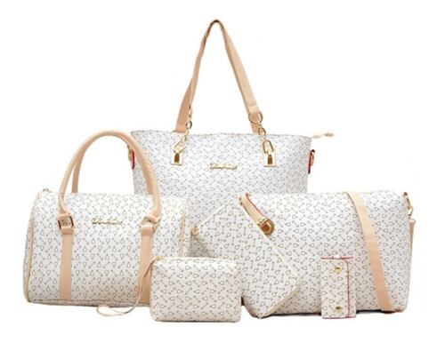 Set 6 Bolsas Estampada de Moda 