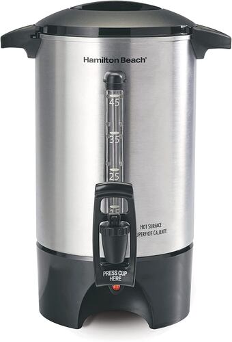 Hamilton Beach 40519 - Urna de café (45 tazas, acero inoxidable)