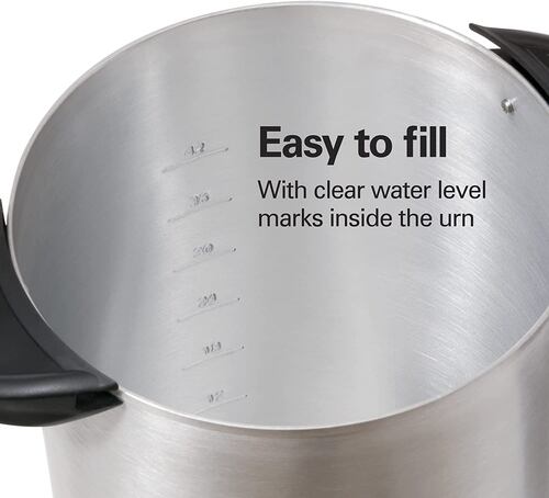 Hamilton Beach 40519 - Urna de café (45 tazas, acero inoxidable)