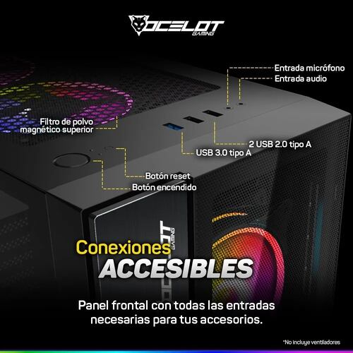 Pc CPU Computadora AMD Ryzen 5 Gamer 32Gb Ram, 960Gb SSD, HDMI, DVI, Tarjeta de video ASUS GTX 750.