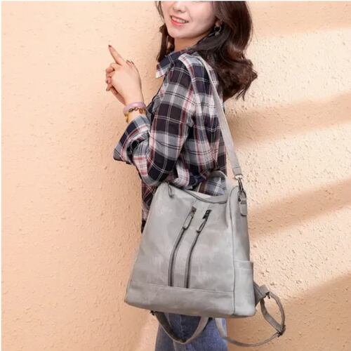 Mochila Bolsa Antirrobo Gris